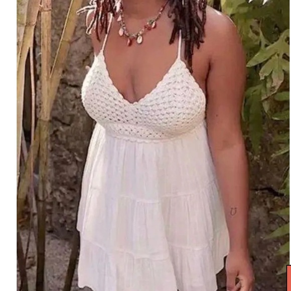 Aerie crochet design too flowy dress - Picture 2 of 5